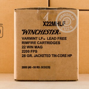 Image of 22 WMR WINCHESTER 28 GRAIN JHP (50 ROUNDS)