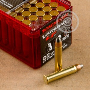 Photo detailing the 22 WMR WINCHESTER 28 GRAIN JHP (50 ROUNDS) for sale at AmmoMan.com.