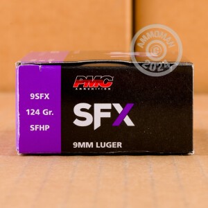 Image of 9MM PMC SFX 124 GRAIN JHP (50 ROUNDS)