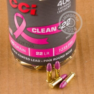 A photograph of bulk .22 Long Rifle ammo made by CCI at AmmoMan.com.