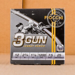 Photograph showing detail of 12 GAUGE FIOCCHI 3 GUN MATCH 2-3/4" 1-1/8 OZ. #7.5 SHOT (250 ROUNDS)