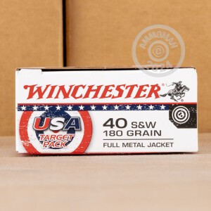 Image of 40 S&W WINCHESTER USA TARGET PACK 180 GRAIN FMJ (500 ROUNDS)