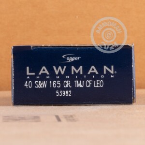 Image of 40 S&W SPEER LAWMAN CLEAN-FIRE 165 GRAIN TMJ FN (1000 ROUNDS)