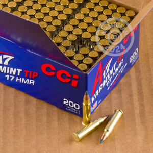  rounds of 17 HMR ammo with Polymer Tipped bullets made by CCI.