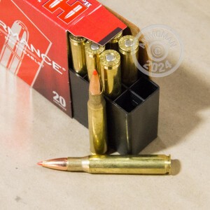 Photo detailing the 30-06 SPRINGFIELD HORNADY SUPERFORMANCE 150 GRAIN GMX (20 ROUNDS) for sale at AmmoMan.com.