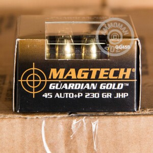 Image of the .45 ACP +P MAGTECH GUARDIAN GOLD 230 GRAIN JHP (1000 ROUNDS) available at AmmoMan.com.