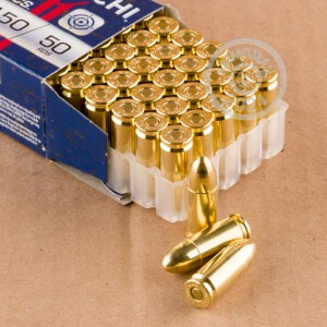 Photograph showing detail of 9MM FIOCCHI AMMO 124 GRAIN FMJ (1000 ROUNDS)