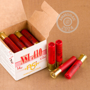 Picture of 2-1/2" 410 Bore ammo made by NobelSport in-stock now at AmmoMan.com.
