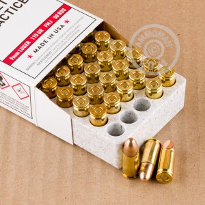Image of the 9MM LUGER WINCHESTER 115 GRAIN FMJ (500 ROUNDS) available at AmmoMan.com.