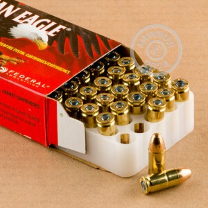 Image of 9MM LUGER FEDERAL AMERICAN EAGLE NON-TOXIC 124 GRAIN TMJ (50 ROUNDS)