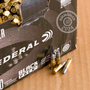 Photograph showing detail of 22 LR FEDERAL BLACK PACK 36 GRAIN LHP (4400 ROUNDS)