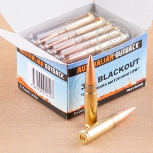 Image of Australian Outback 300 AAC Blackout rifle ammunition.