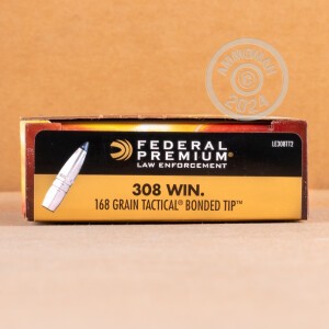 Image of 308 WIN FEDERAL LE 168 GRAIN TACTICAL BONDED TIP (20 ROUNDS)
