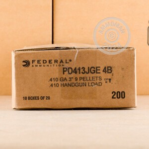 Photograph showing detail of 410 BORE FEDERAL PERSONAL DEFENSE 3" #4 BUCKSHOT (20 ROUNDS)