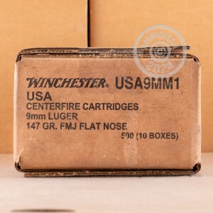 Image of 9MM LUGER WINCHESTER 147 GRAIN TCMC (50 ROUNDS)