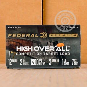 Photograph showing detail of 12 GAUGE FEDERAL HIGH OVER ALL 2-3/4" 1-1/8 OZ. #7.5 SHOT (25 ROUNDS)