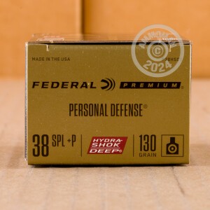 Image of the 38 SPECIAL +P FEDERAL HYDRA-SHOK DEEP 130 GRAIN JHP (20 ROUNDS) available at AmmoMan.com.