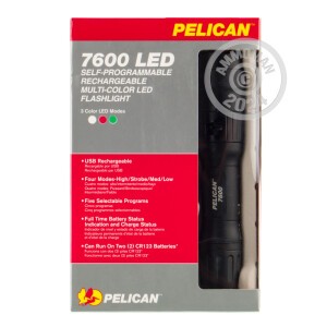 Photo detailing the PELICAN 7600 FLASHLIGHT - 6.19" for sale at AmmoMan.com.