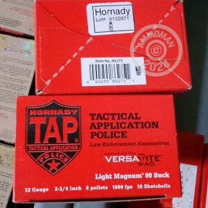 Image of 12 GAUGE HORNADY TAP LE 2-3/4" 00 BUCK SHOT (10 ROUNDS)