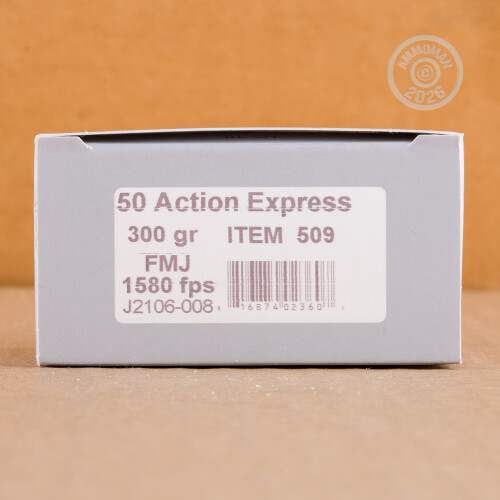 200 Rounds of 50 Action Express 300 Grain Underwood FMJ Ammo at AmmoMan.com