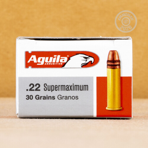 Aguila SuperMax HV Copper Plated Solid Point Ammo at AmmoMan.com