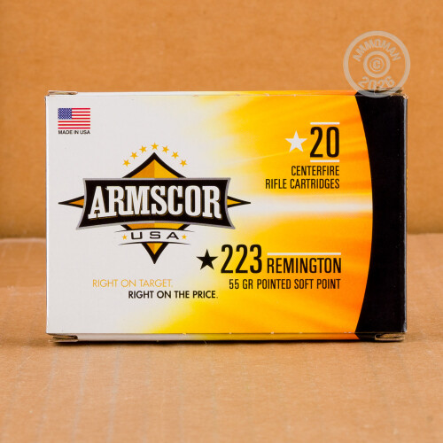 トイガン 223Rem 223 Rem Ammo at AmmoMan.com - Armscor 55 Grain PSP - 1000