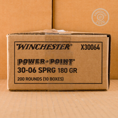 30-06 Springfield Ammo - 200 Rounds of 180 Grain Power-Point SP