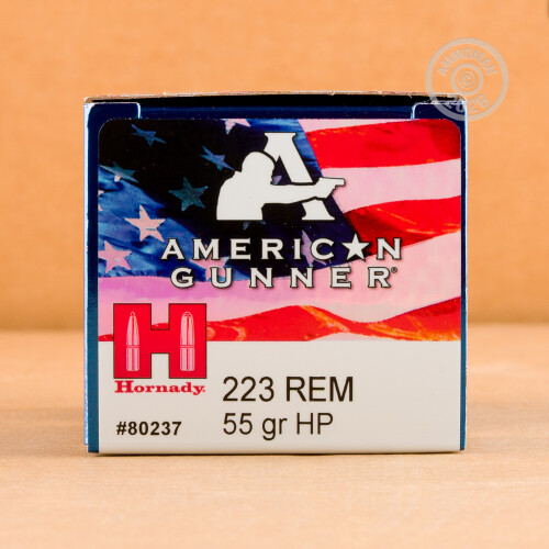 223 Rem Ammo at AmmoMan.com - Hornady American Gunner 55 Grain HP - 50 ...
