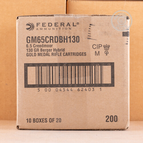 200 - Ammo Creedmoor 6.5mm CD6枚組 ammo Rounds Federal OTM Hybrid Grain 130 of 邦楽