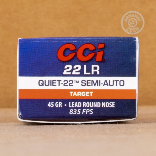 500 Rounds of 22 LR 45 Grain CCI LRN Ammo at AmmoMan.com