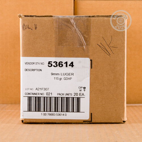 1000 Rounds of Speer Gold Dot 115 Grain JHP 9mm Ammo with Free