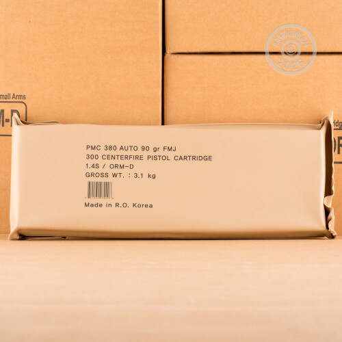 380 ACP Ammo - 300 Rounds of PMC Battle Pack 90 Grain FMJ at