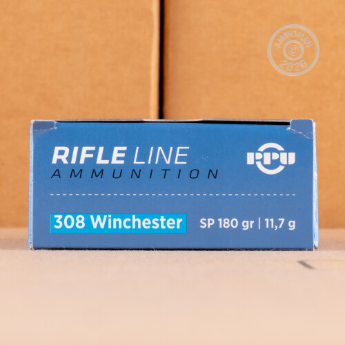 308 Winchester Ammo - 20 Rounds of Prvi Partizan 180 Grain SP at