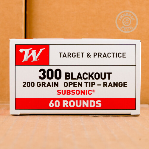 Open Tip Range Rounds 300 AAC Blackout Ammo at AmmoMan.com - Winchester 200 Grain Open Tip ...