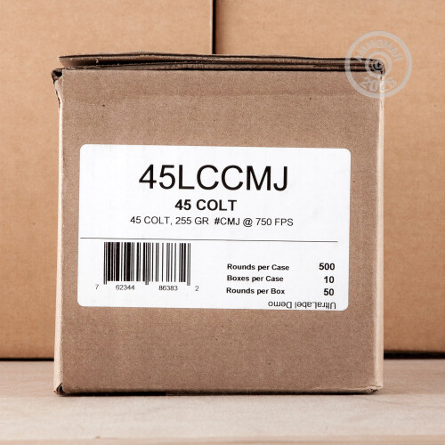 500 Rounds of Fiocchi 255 Grain CMJ 45 Long Colt Ammo with Free