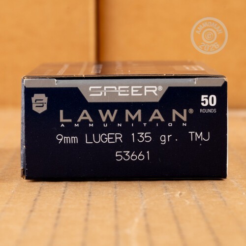 Speer Lawman 9mm 135 grain TMJ ammunition