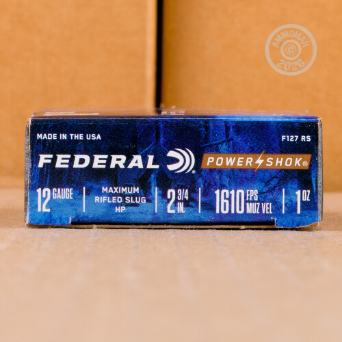 Federal #F127RS 1 oz. Rifled Slug - 250 Rounds