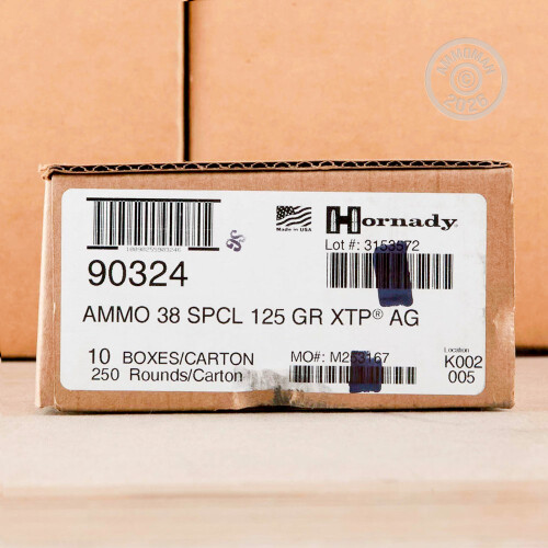 38 Special Ammo - 250 Rounds of 125 Grain JHP Hornady with Free