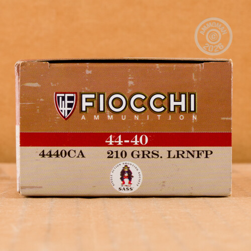 500 Rounds of 44-40 WCF 210 grain Fiocchi LRNFP Ammo at AmmoMan.com