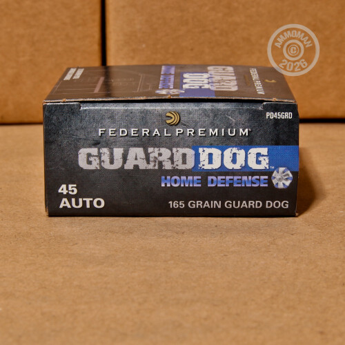 45 ACP Ammo at AmmoMan.com - Federal Premium Guard Dog 165 Grain ...