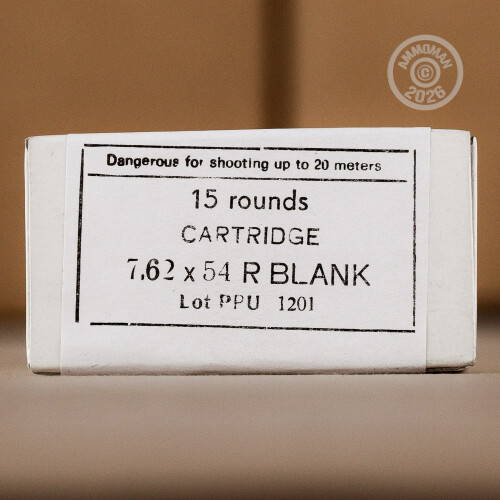15 Rounds of 7.62x54r Prvi Partizan Blank Ammo at AmmoMan.com