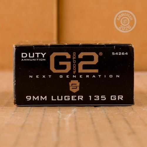 50 Rounds of 9mm 135 Grain Speer JHP Ammo at AmmoMan.com