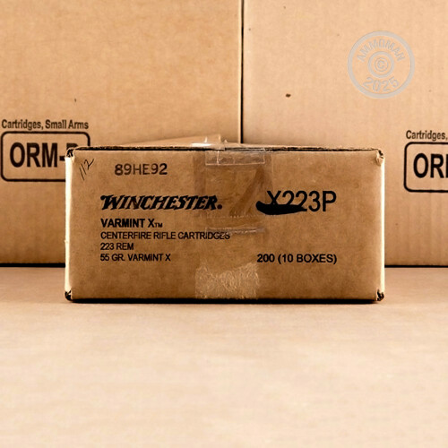 223 Remington Ammo - 20 Rounds of Winchester Varmint X 55 Grain