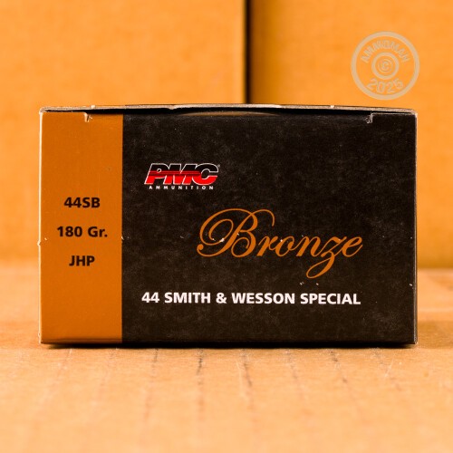 25 Rounds of 44 Special 180 Grain PMC JHP Ammo at AmmoMan.com
