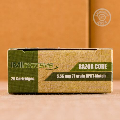 500 Rounds of IMI 77 Grain OTM 5.56x45 Ammo with Free Shipping at ...