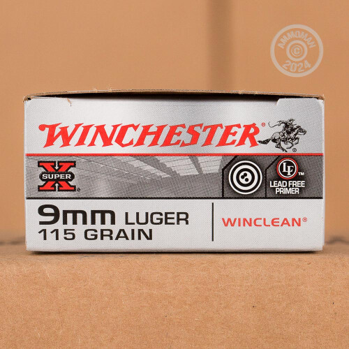 9mm Luger Ammo At Winchester Winclean 115 Grain Beb 50 Rounds 2700