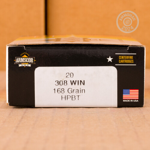 200 Rounds Of Armscor 168 Grain HPBT 308 Win Ammo With Free Shipping At ...