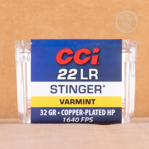 5000 Rounds of CCI Stinger 32 Grain CPHP 22 LR Ammo with Free Shipping