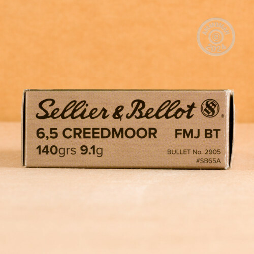 6.5 Creedmoor Ammo At AmmoMan.com - Sellier & Bellot 140 Grain FMJBT ...