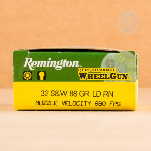 50 Rounds Of 32 Sandw 88 Grain Remington Performance Wheelgun Lrn Ammo At